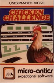 Box cover for Chicken Challenge on the Commodore VIC-20.