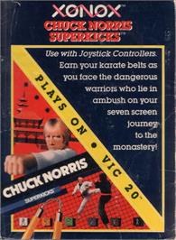 Box cover for Chuck Norris Superkicks on the Commodore VIC-20.