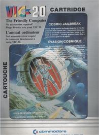 Box cover for Cosmic Jailbreak on the Commodore VIC-20.