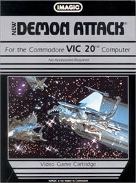 Box cover for Demon Attack on the Commodore VIC-20.