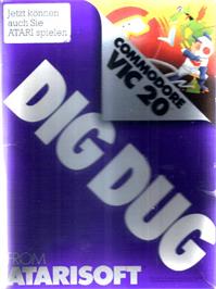 Box cover for Dig Dug on the Commodore VIC-20.