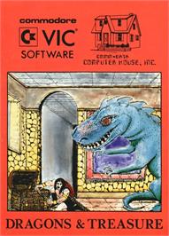 Box cover for Dragons And Treasure on the Commodore VIC-20.