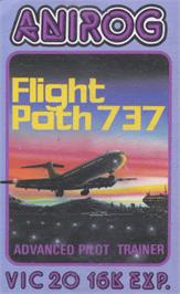 Box cover for Flight Path 737 on the Commodore VIC-20.