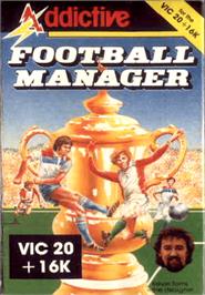 Box cover for Football Manager on the Commodore VIC-20.