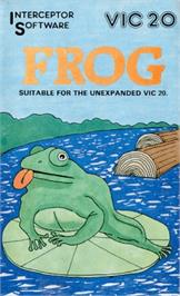 Box cover for Frog! on the Commodore VIC-20.