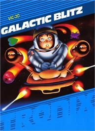 Box cover for Galactic Blitz on the Commodore VIC-20.