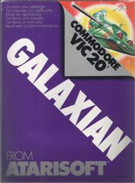 Box cover for Galaxian on the Commodore VIC-20.