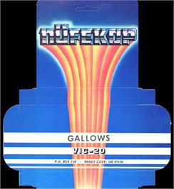 Box cover for Gallows on the Commodore VIC-20.