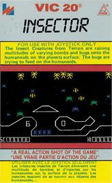 Box cover for Insector on the Commodore VIC-20.