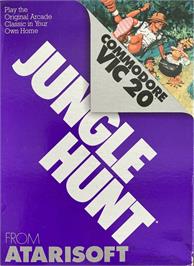 Box cover for Jungle Hunt on the Commodore VIC-20.