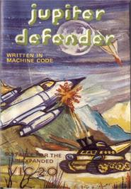 Box cover for Jupiter Defender on the Commodore VIC-20.