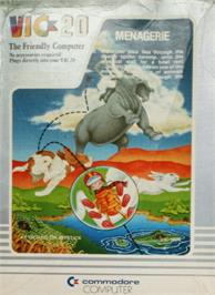 Box cover for Menagerie on the Commodore VIC-20.