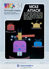 Box cover for Mole Attack on the Commodore VIC-20.