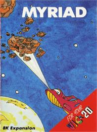 Box cover for Myriad on the Commodore VIC-20.