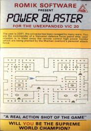 Box cover for Power Blaster on the Commodore VIC-20.