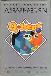 Box cover for Q*bert on the Commodore VIC-20.