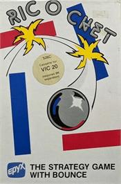 Box cover for Ricochet on the Commodore VIC-20.
