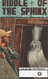 Box cover for Riddle of the Sphinx on the Commodore VIC-20.