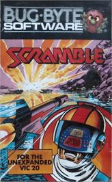 Box cover for Scramble on the Commodore VIC-20.