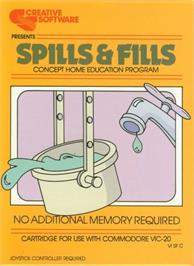 Box cover for Spills And Fills on the Commodore VIC-20.