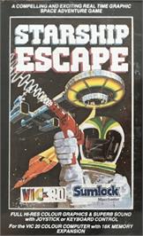 Box cover for Starship Escape on the Commodore VIC-20.