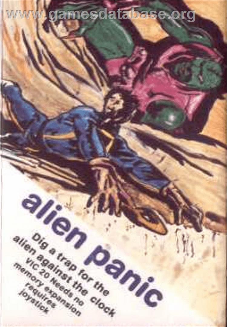 Alien Panic - Commodore VIC-20 - Artwork - Box