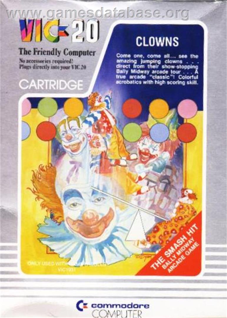 Clowns - Commodore VIC-20 - Artwork - Box