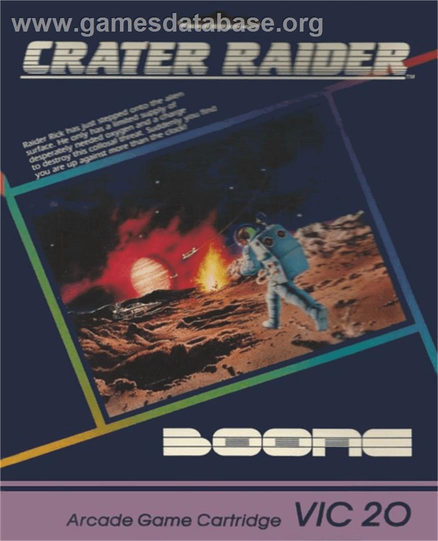 Crater Raider - Commodore VIC-20 - Artwork - Box