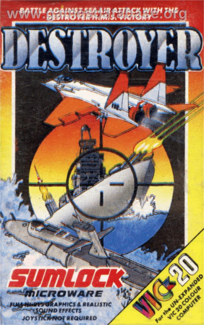 Destroyer - Commodore VIC-20 - Artwork - Box