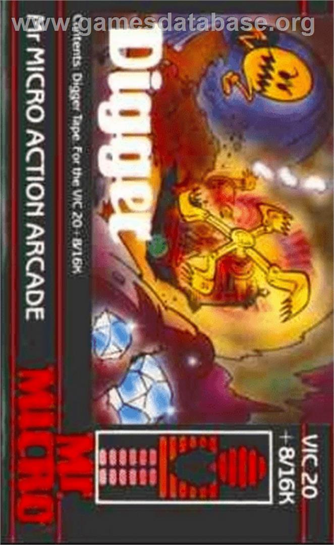 Digger - Commodore VIC-20 - Artwork - Box