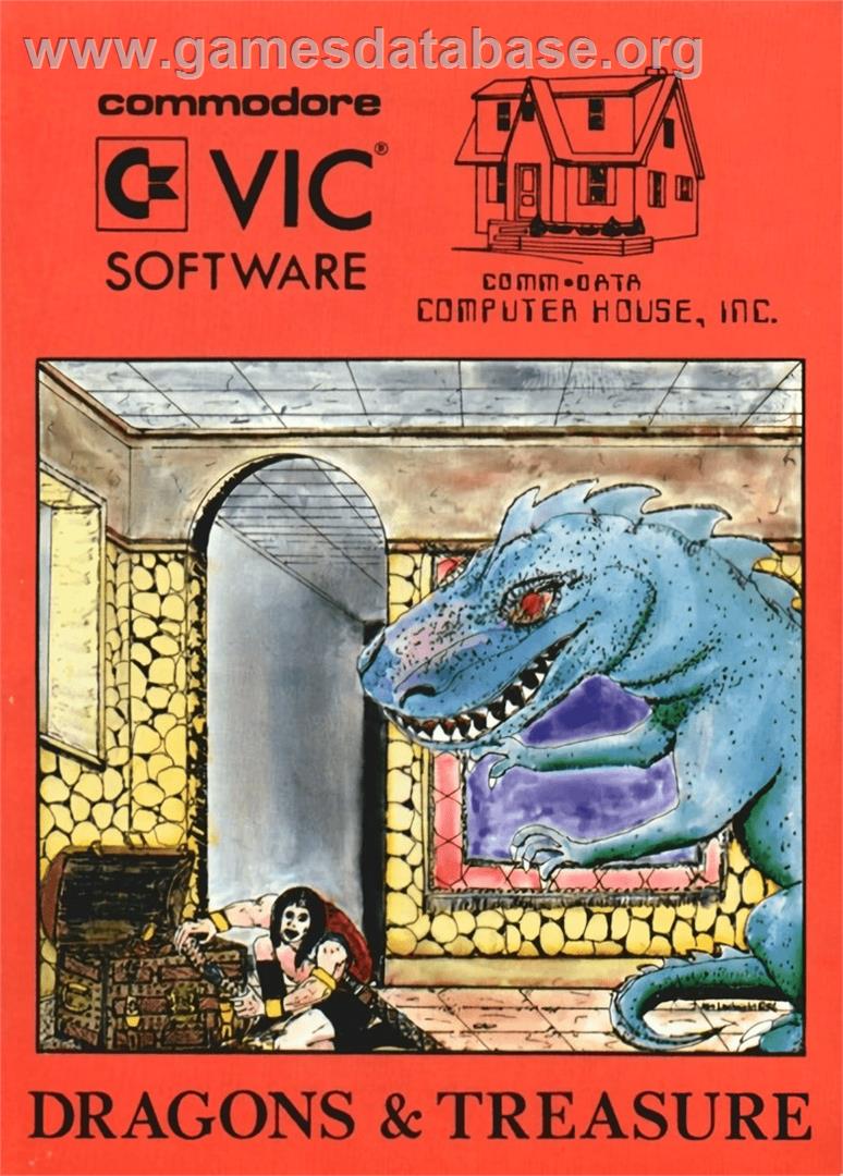 Dragons And Treasure - Commodore VIC-20 - Artwork - Box