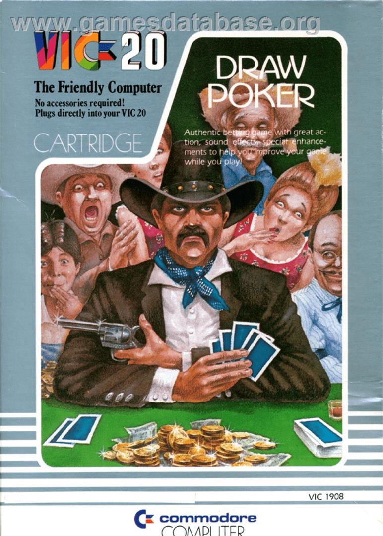 Draw Poker - Commodore VIC-20 - Artwork - Box