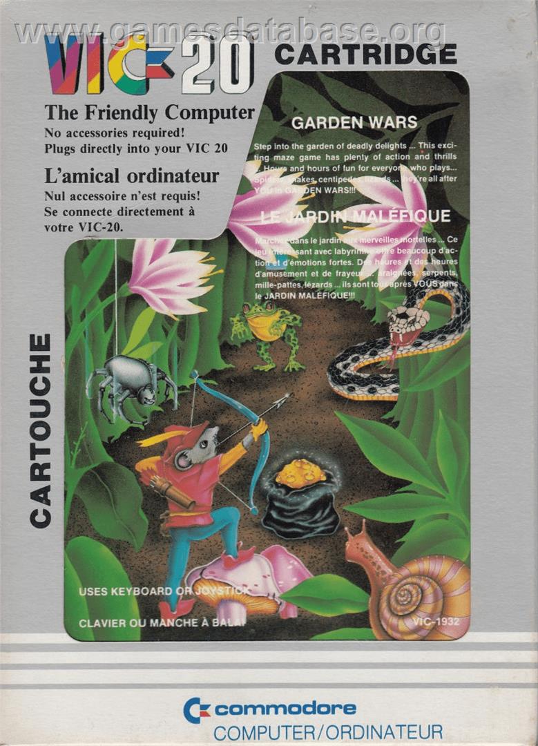 Garden Wars - Commodore VIC-20 - Artwork - Box