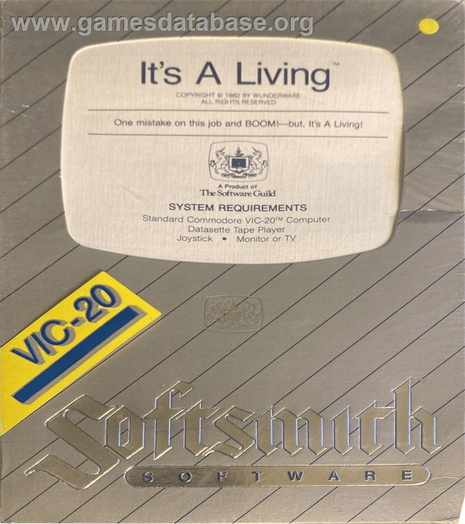 It's A Living - Commodore VIC-20 - Artwork - Box