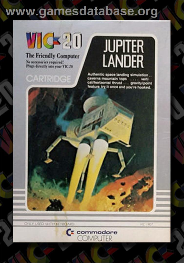 Jupiter Lander - Commodore VIC-20 - Artwork - Box