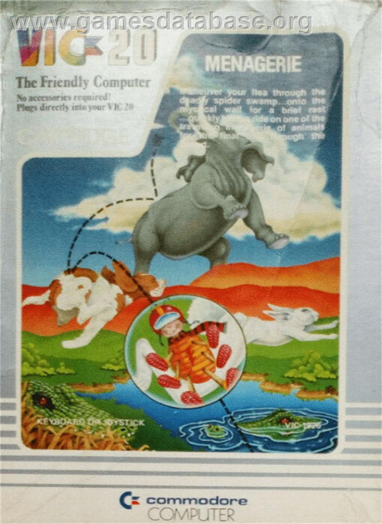 Menagerie - Commodore VIC-20 - Artwork - Box