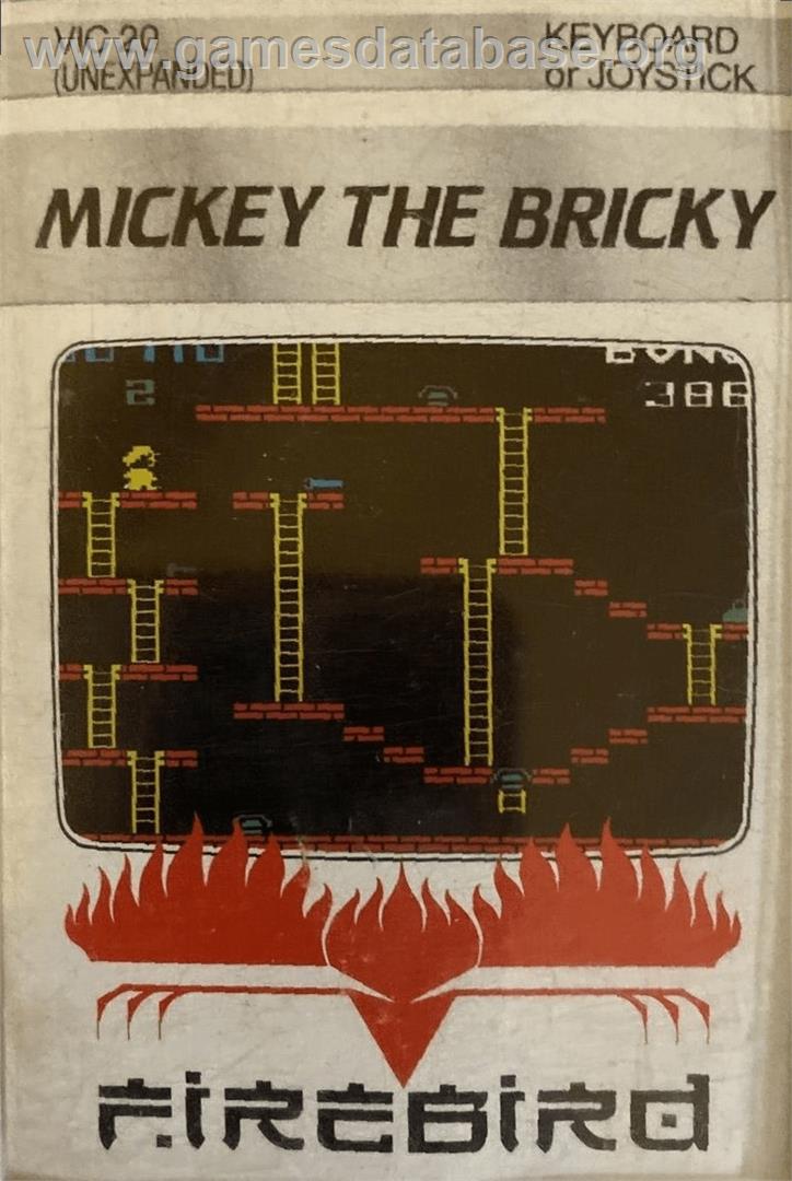 Mickey The Bricky - Commodore VIC-20 - Artwork - Box