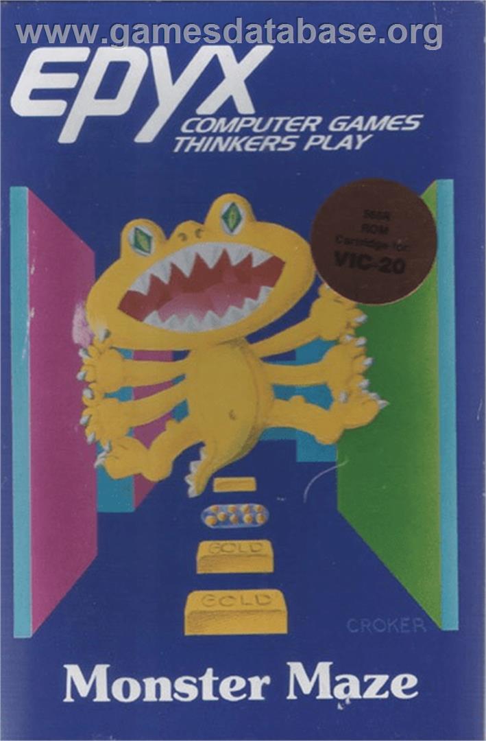 Monster Maze - Commodore VIC-20 - Artwork - Box