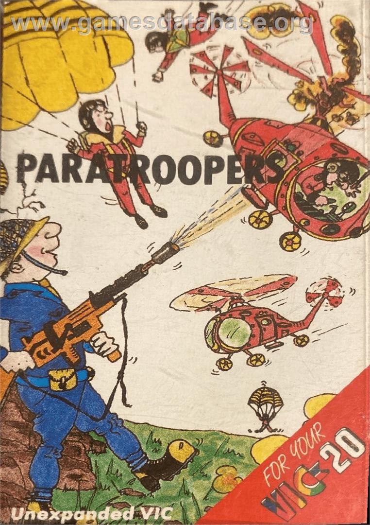 Paratroopers - Commodore VIC-20 - Artwork - Box