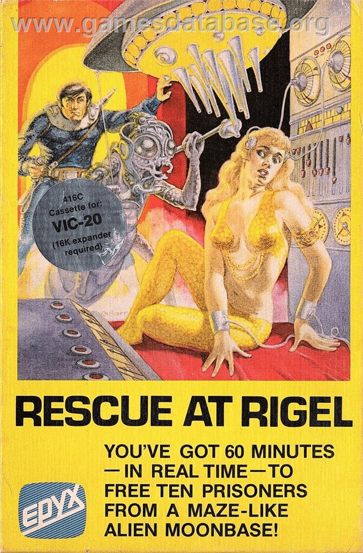 Rescue At Rigel - Commodore VIC-20 - Artwork - Box