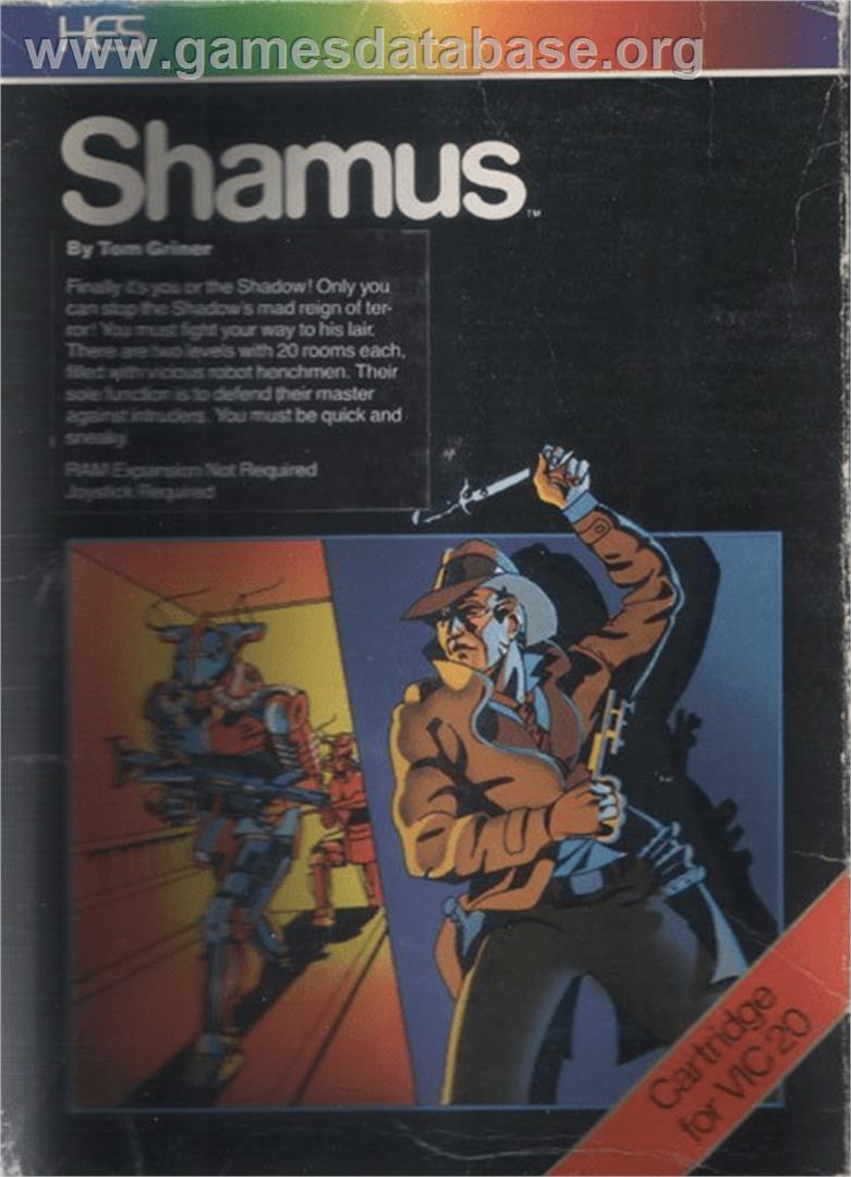 Shamus - Commodore VIC-20 - Artwork - Box