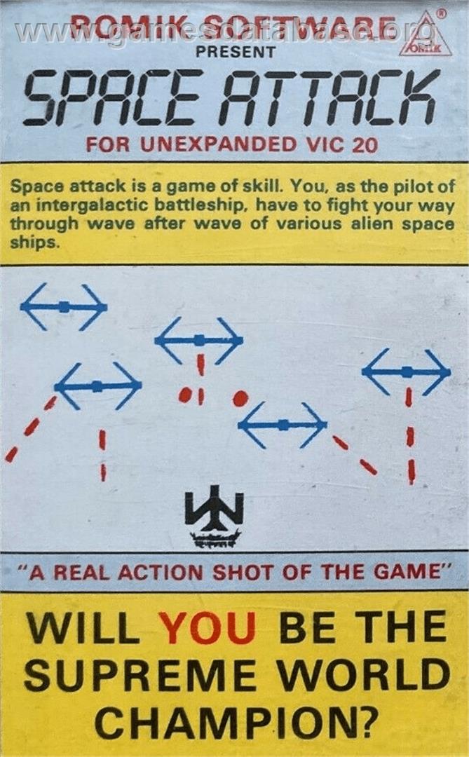 Space Attack - Commodore VIC-20 - Artwork - Box