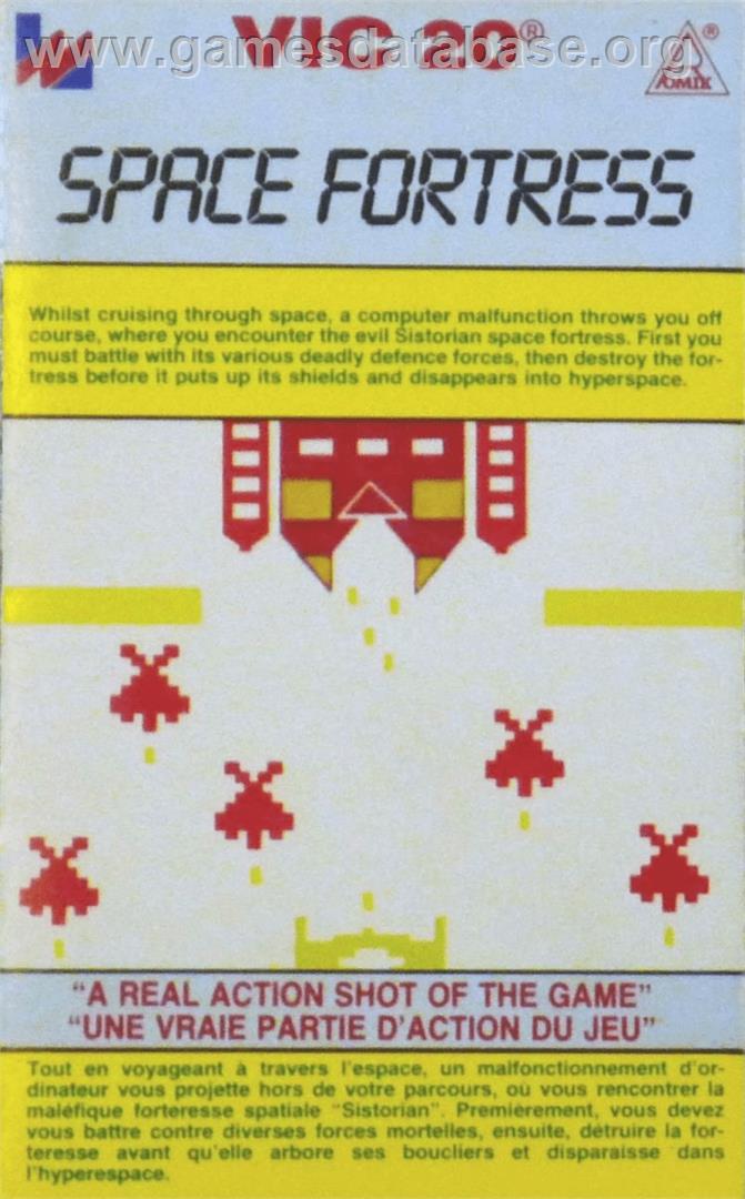 Space Fortress - Commodore VIC-20 - Artwork - Box