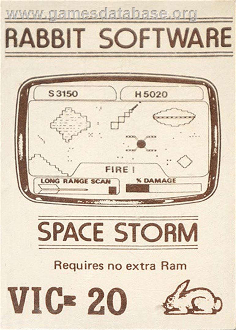 Space Storm - Commodore VIC-20 - Artwork - Box