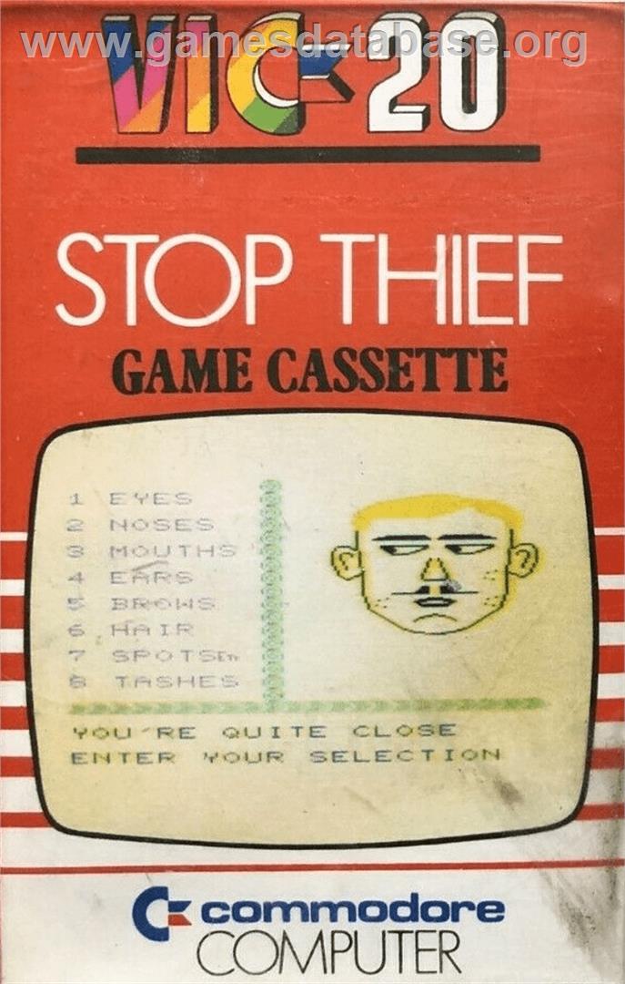 Stop Thief - Commodore VIC-20 - Artwork - Box