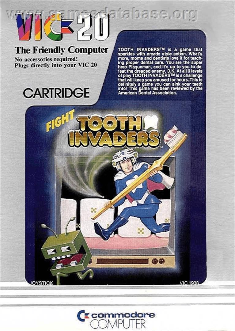 Tooth Invaders - Commodore VIC-20 - Artwork - Box