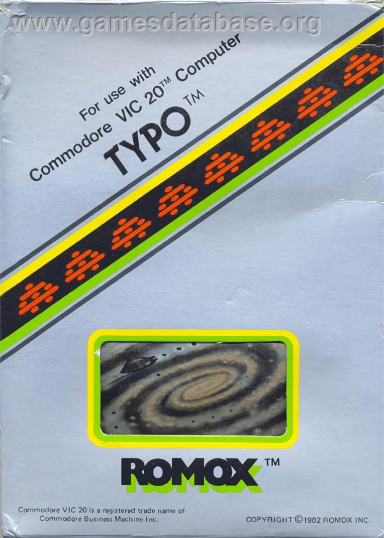 Typo - Commodore VIC-20 - Artwork - Box