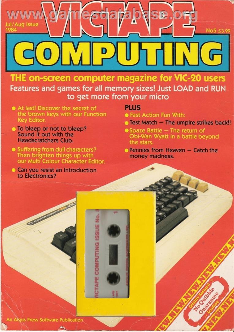 Vegas Gambler - Commodore VIC-20 - Artwork - Box