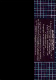 Box back cover for 3d Maze on the Commodore VIC-20.