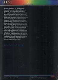 Box back cover for Aggressor on the Commodore VIC-20.